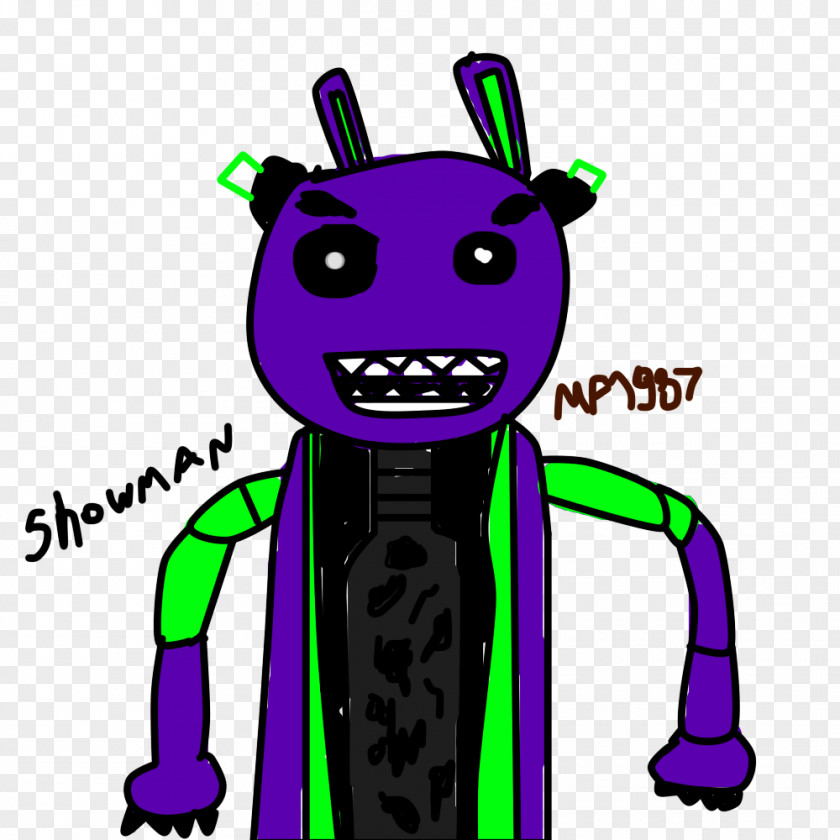 Showman Green Art Character Clip PNG