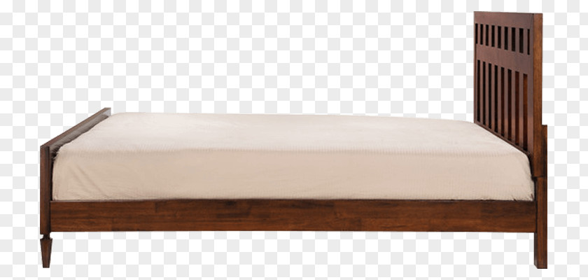 Wooden Platform Bed Frame Mattress Wood Furniture PNG
