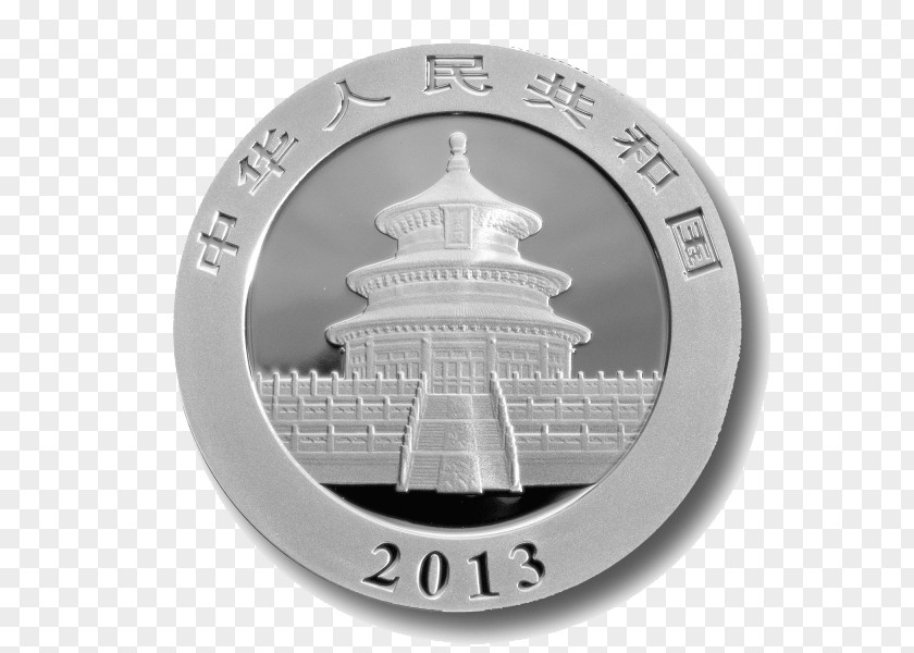 Coin Silver Giant Panda China PNG