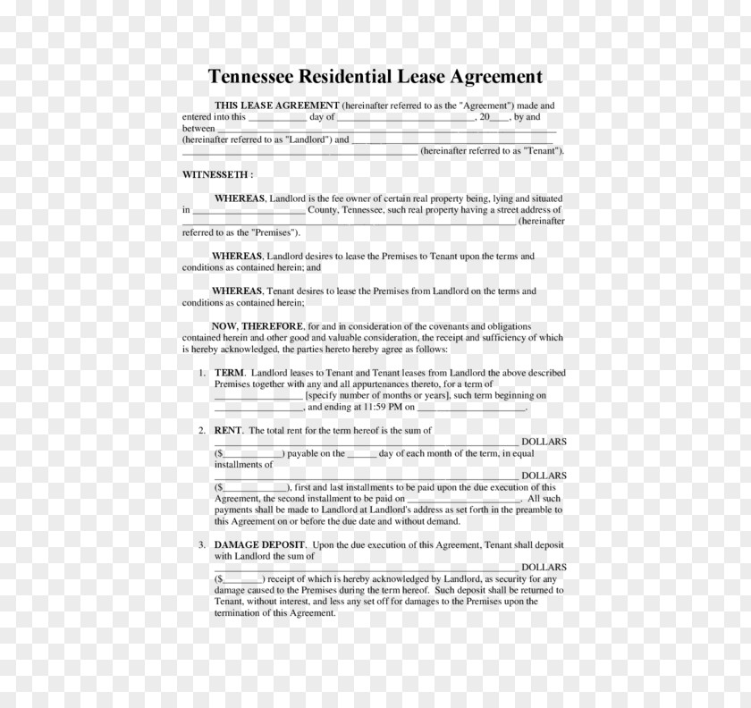 Lease Purchase Contract Document Template Rental Agreement PNG