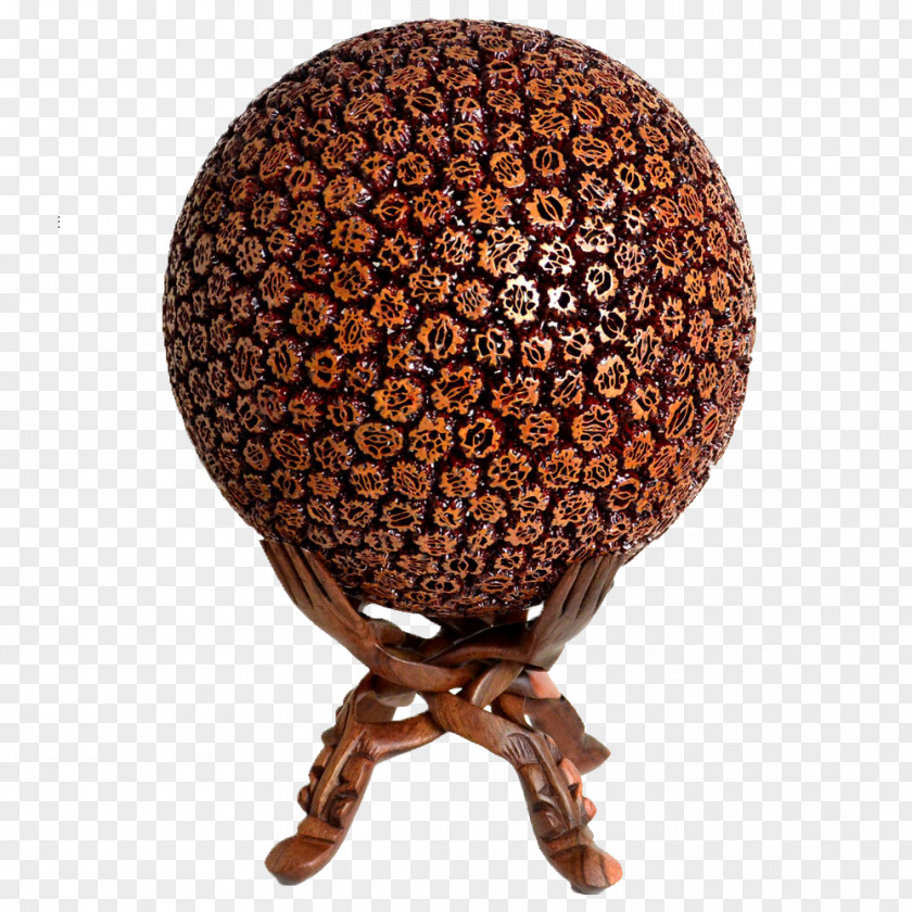 Walnut Ball Ornaments Wood Carving Ornament PNG