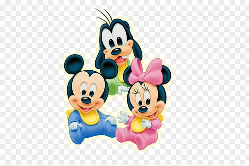 Baby Mickey Mouse Minnie Daisy Duck Infant Clip Art PNG