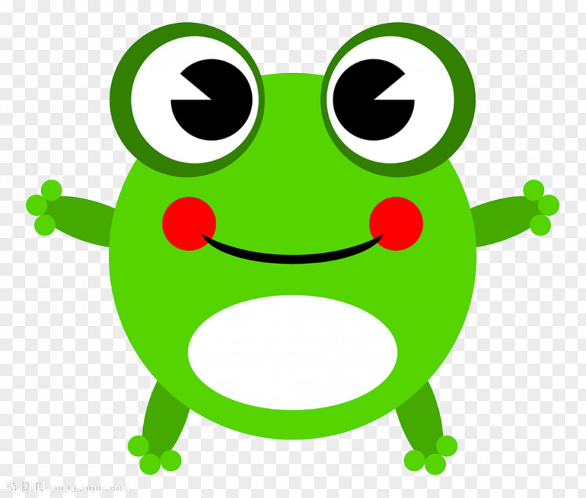 Big Eyes Frog Prince Cartoon Animation Clip Art PNG