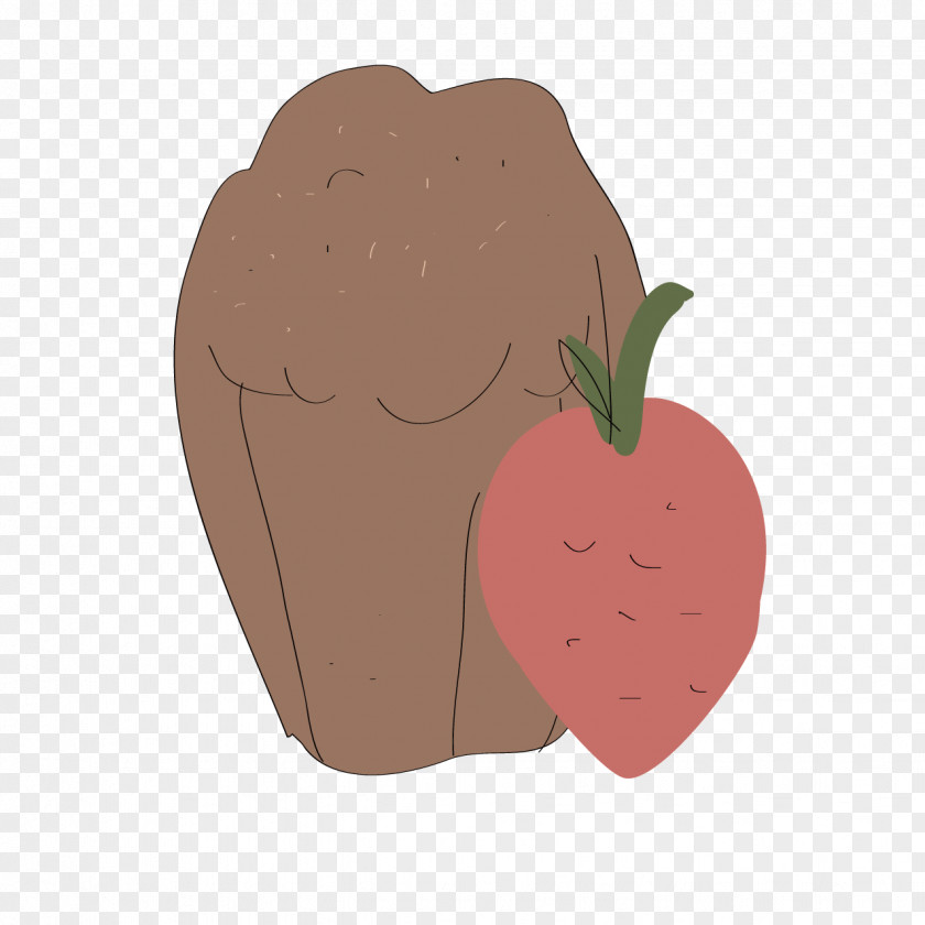 Cartoon Strawberry And Chocolate Aedmaasikas PNG