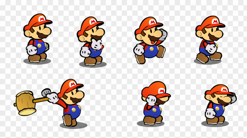 Sprite Super Paper Mario Bros. & Yoshi PNG