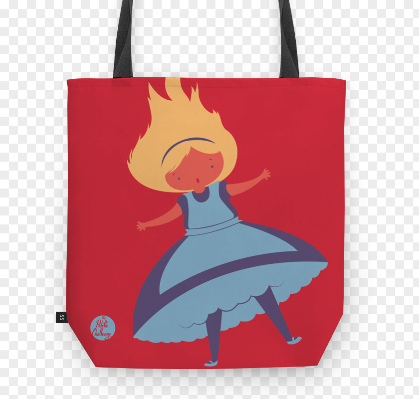 Twisted Alice In Wonderland Bedroom Tote Bag Handbag Illustration Leather PNG