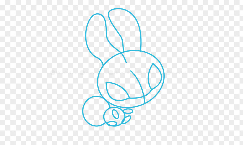 Animated Hare Line Art Clip PNG