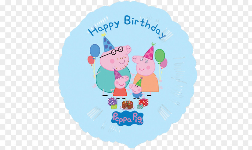 Birthday Cake Balloon George Pig Party PNG