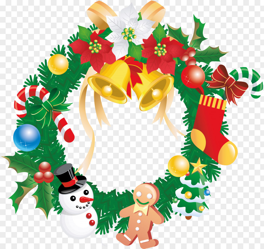 Christmas Ornament Wreath Garland PNG
