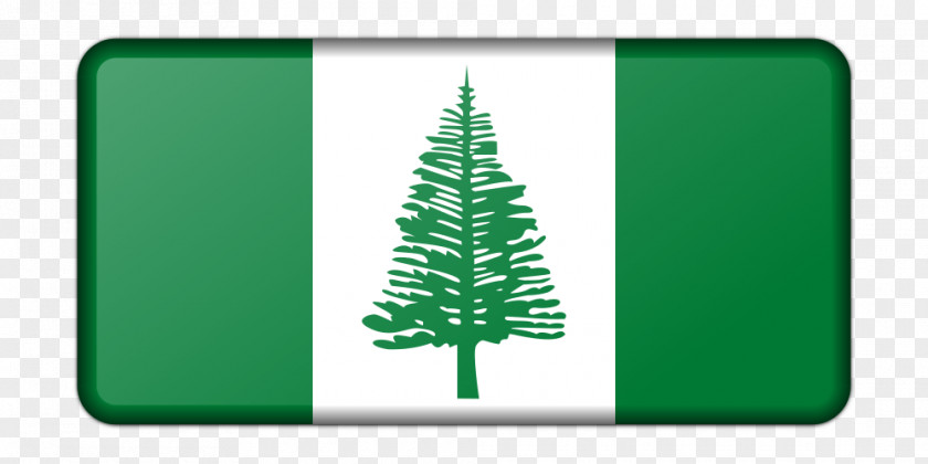 Flag Of Norfolk Island New Caledonia Pine Image PNG