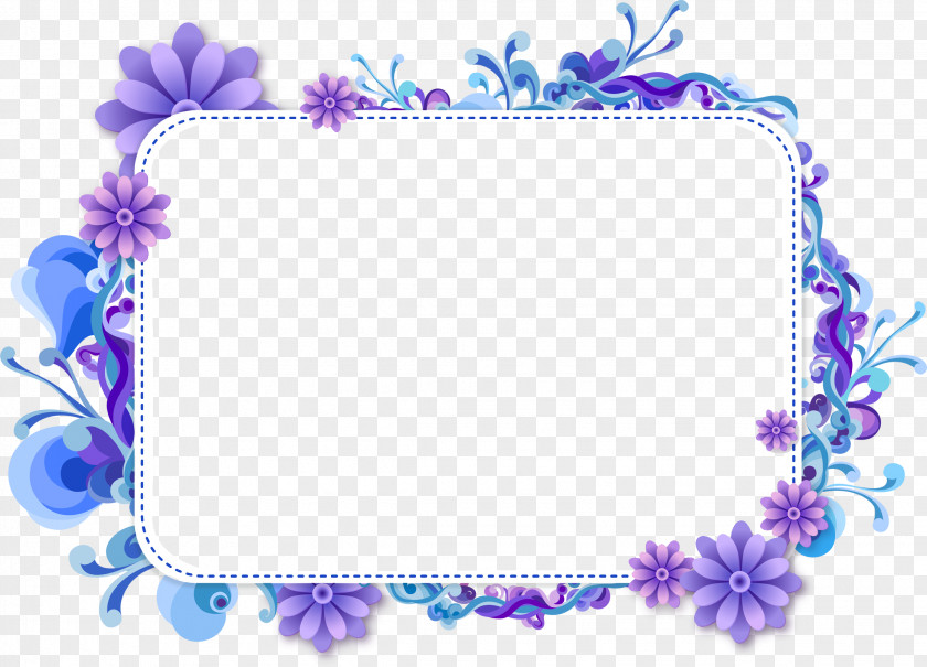 Flower Floral Design Blue Clip Art PNG