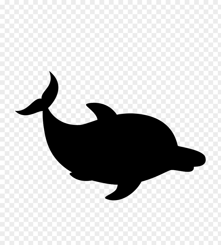 M Clip Art Fauna Dolphin Porpoise Black & White PNG