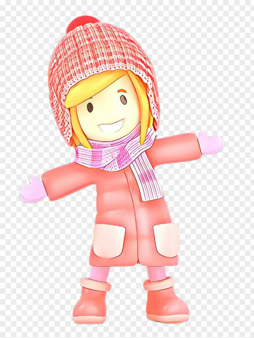 Pink Doll Toy Cartoon Action Figure PNG