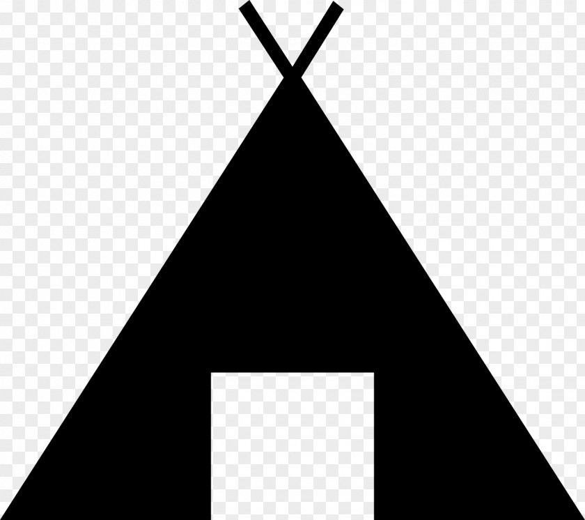 Silhouette Tent Tipi Camping Clip Art PNG