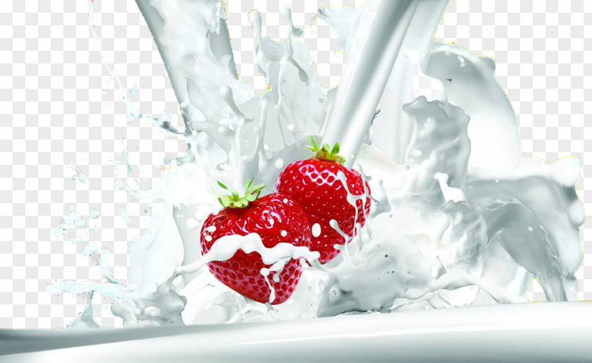 Strawberry Milk Cows Ultra-high-temperature Processing Pasteurisation Flavored PNG