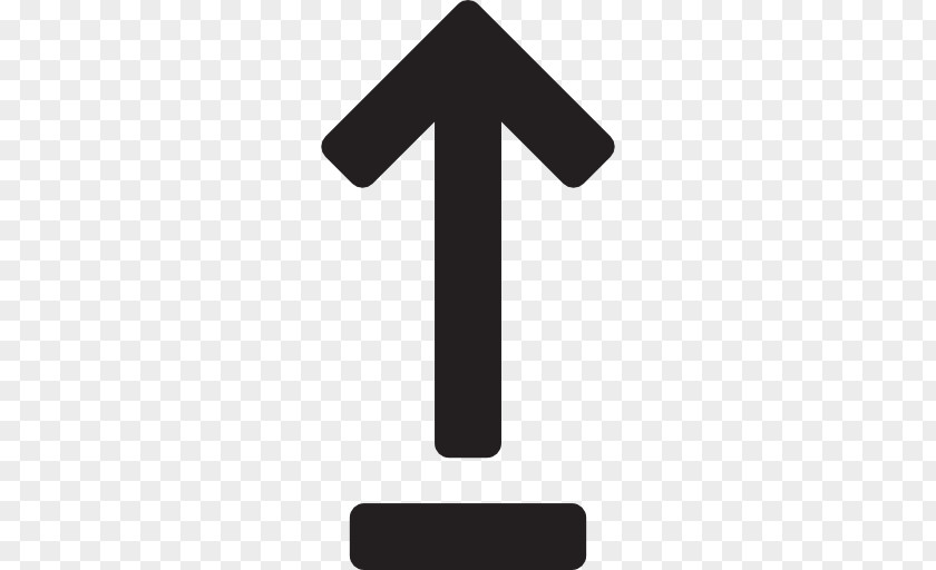 Underline Arrow Symbol PNG