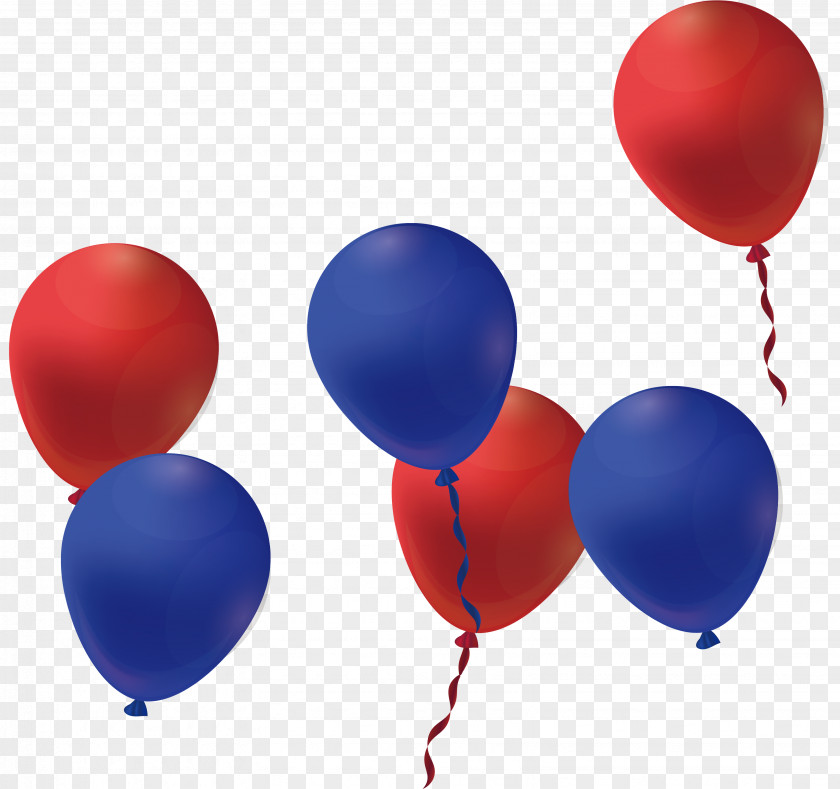 Balloon Cluster Ballooning Red Blue PNG