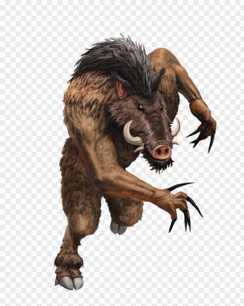 Dungeons & Dragons Wereboar Lycanthrope Dungeon Crawl Legendary Creature PNG