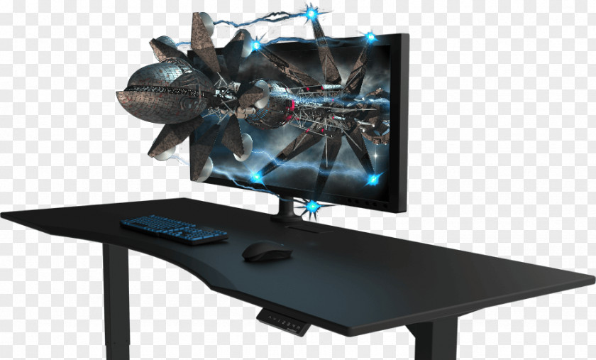 Game Table Computer Desk Video Gaming Standing PNG