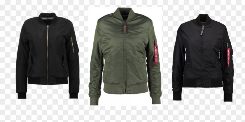 Jacket Leather MA-1 Bomber Alpha Industries Clothing Fashion PNG