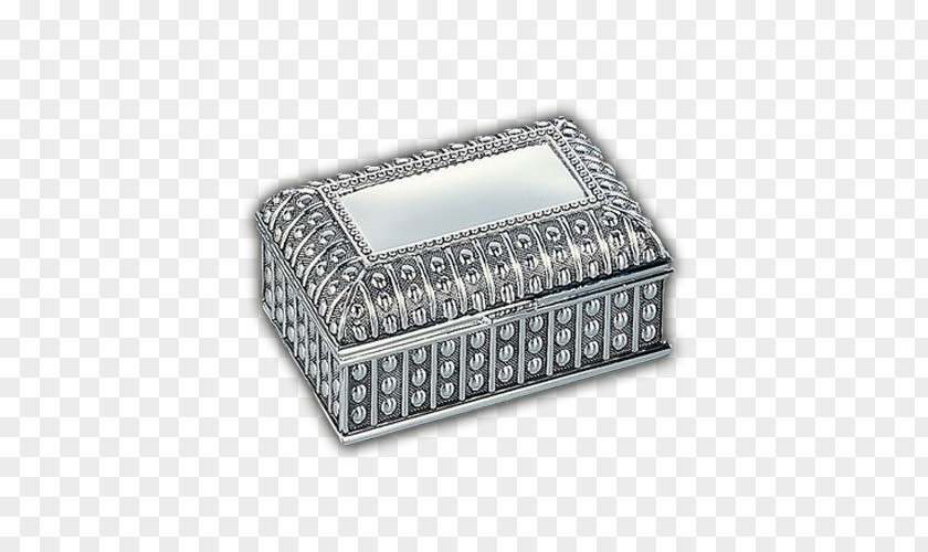 Silver Casket Jewellery Box Engraving PNG