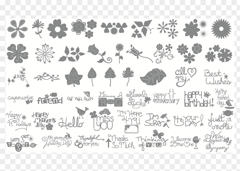 Sizzix Scrapbooking Die Cutting Flower PNG