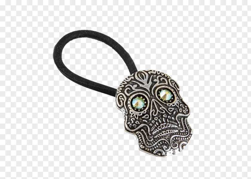 Sugar Skull Calavera Hair Tie Ponytail PNG