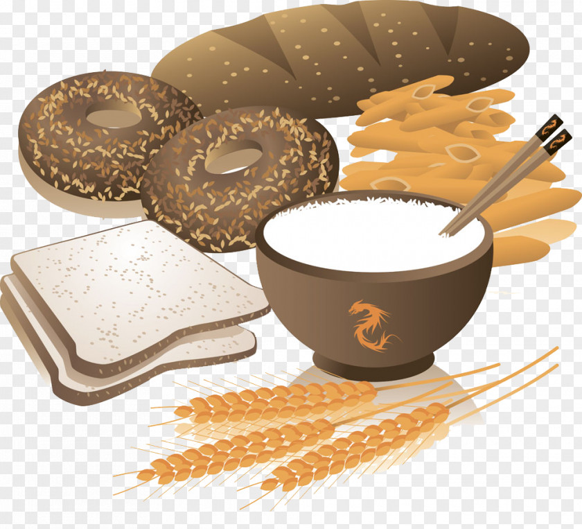 Bread And Rice Image Breakfast Cereal Whole Grain Wheat Clip Art PNG