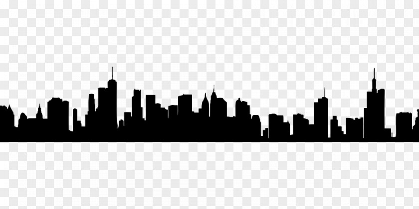 City Skyline Silhouette Svg Clip Art New York Vector Graphics PNG