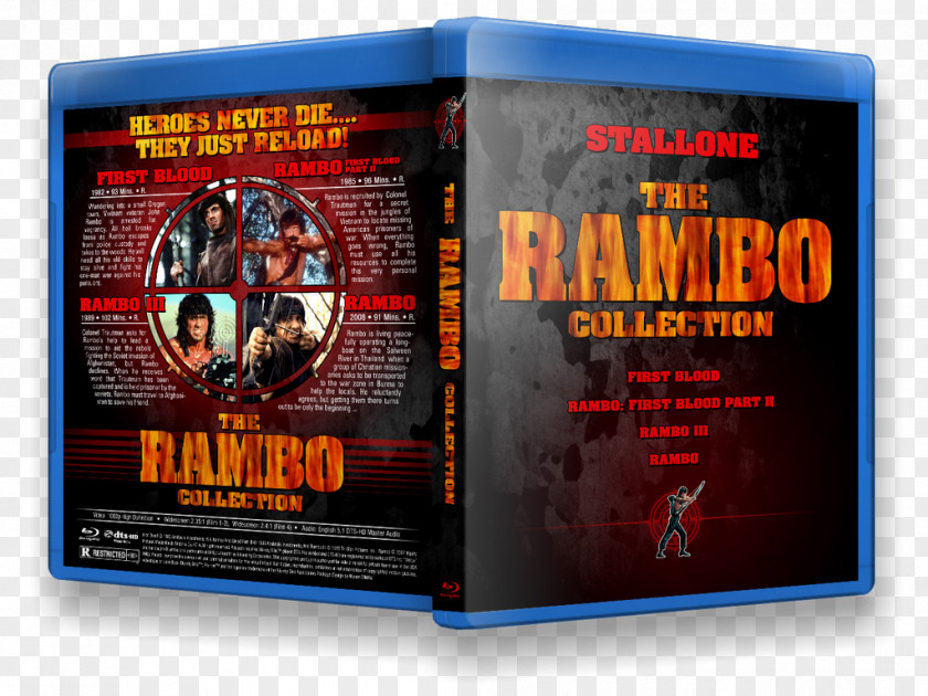 Rambo Blu-ray Disc Film DVD Box Set PNG