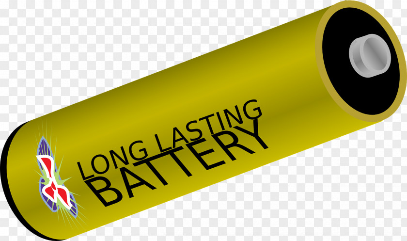 Yellow Battery Clip Art PNG
