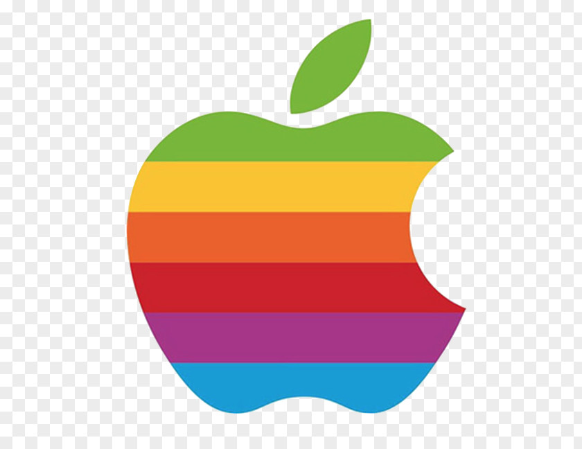 Apple Rainbow Logo IIe II Series PNG