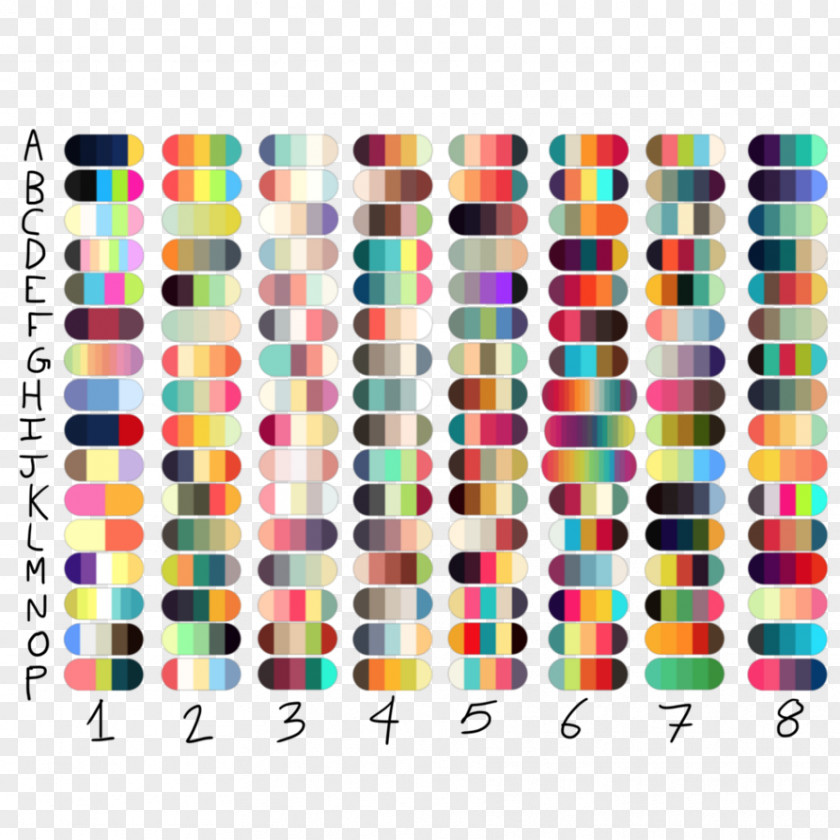 Drawing Challenge Color Scheme Palette Chart PNG