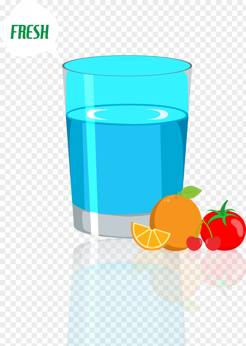 Fresh Fruit Juice Glass Euclidean Vector PNG