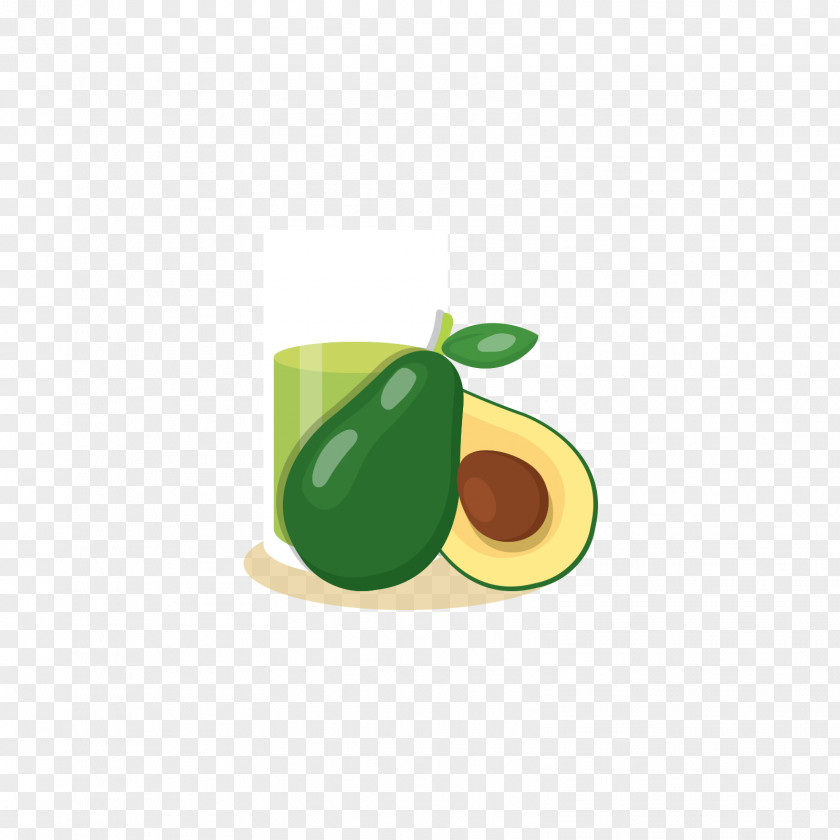 Green Pear And Juice Designer PNG