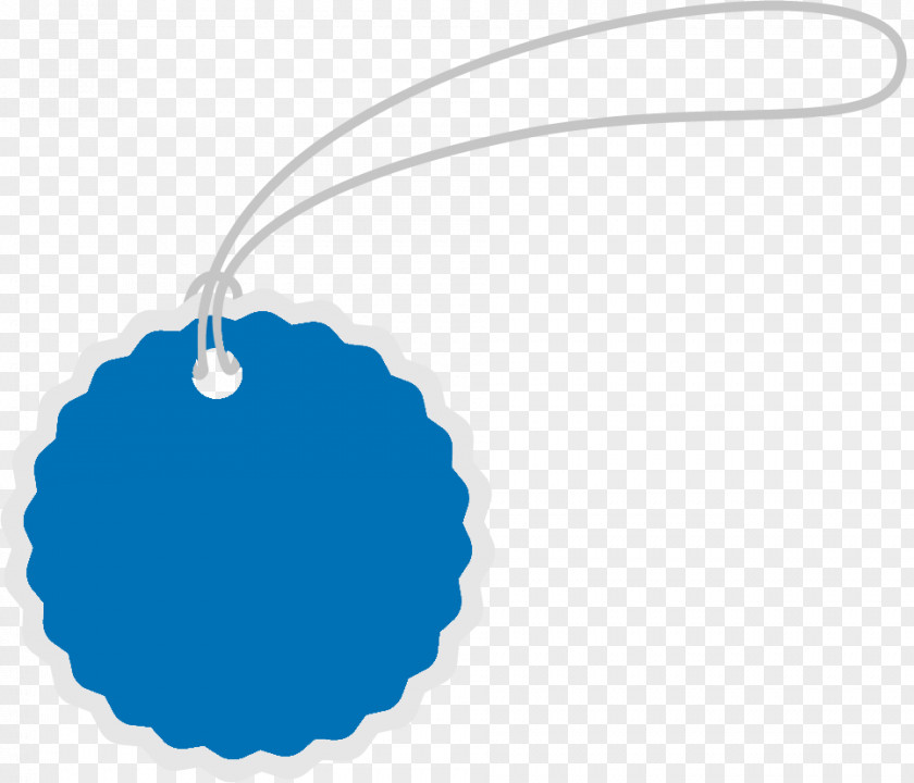 Tag Blue Circle Pattern PNG