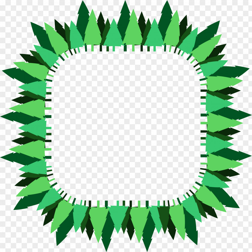 Trees Frame Clip Art Openclipart Image Line PNG