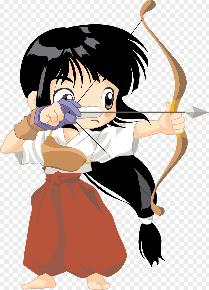 Archer Archery Bow And Arrow Cartoon Clip Art PNG