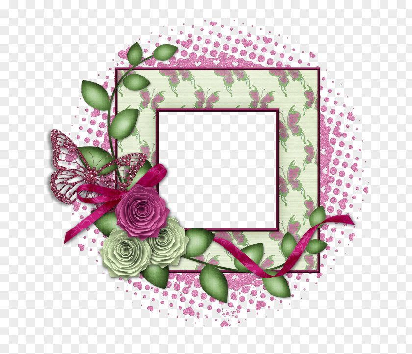Design Paper Picture Frames Floral Art PNG