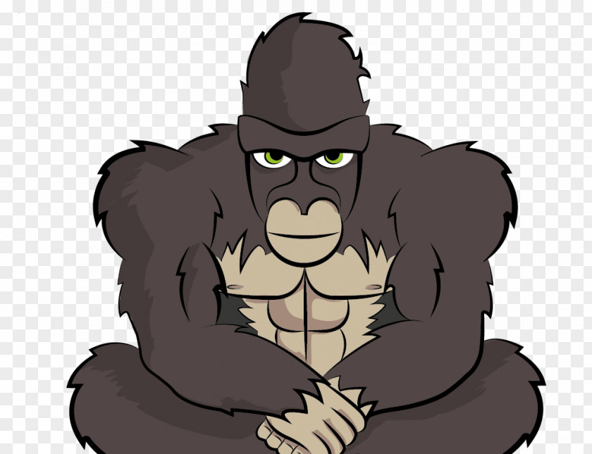 Gorilla Homo Sapiens Cartoon Carnivora PNG