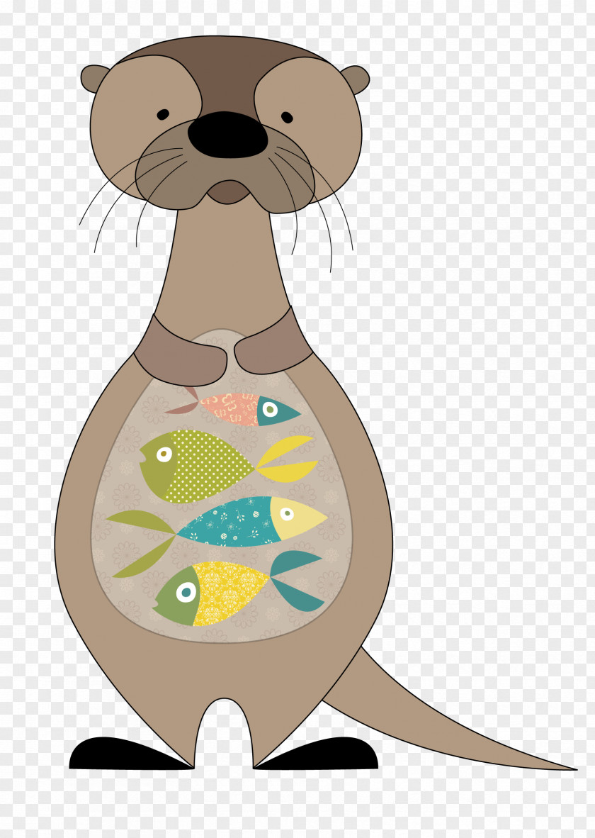 Otter Sea Whiskers Clip Art PNG