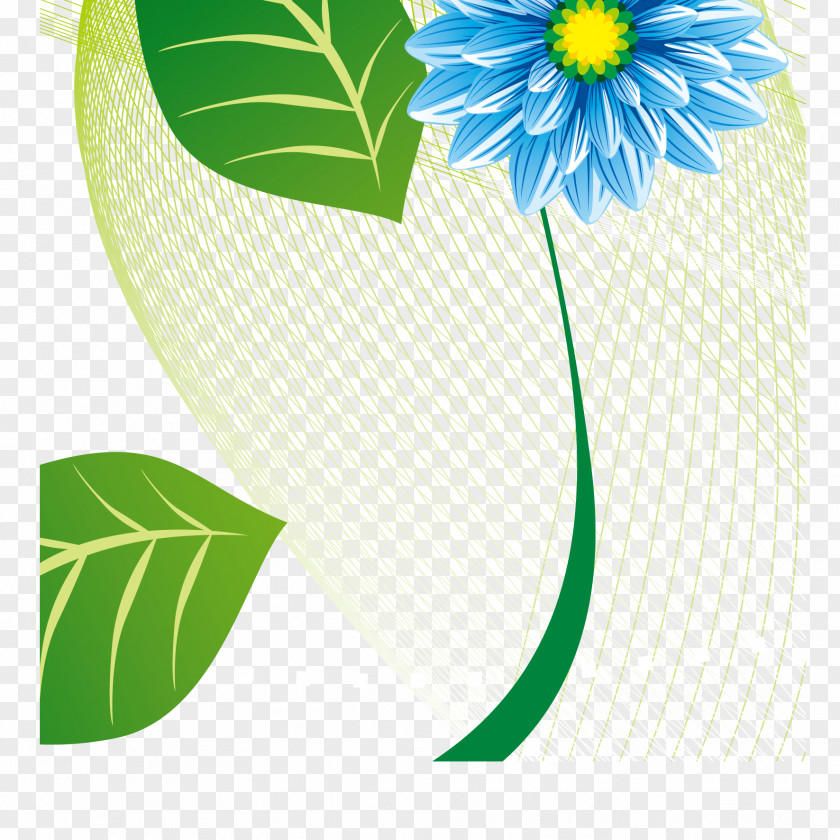 Vector Leaves And Flowers Euclidean Leaf Flower Petal PNG