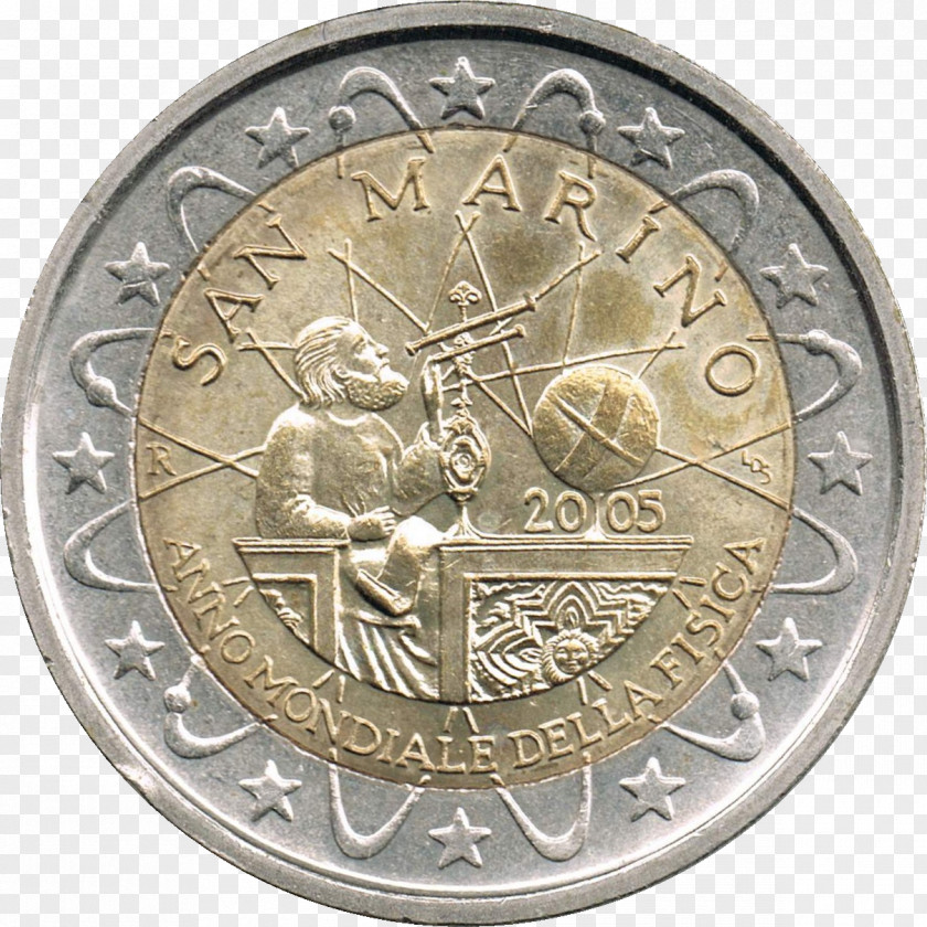 Commemorative Coin 2 Euro San Marino Coins Commemorativi Emessi Nel 2005 PNG