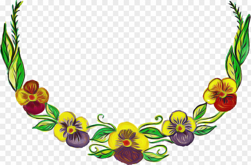 Flower Plant Necklace Lei Jewellery PNG