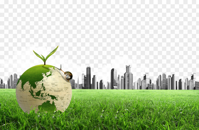 Green Earth Landscape Poster PNG