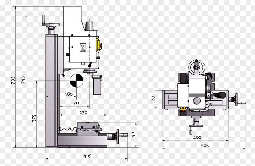 Line Machine Tool Engineering Floor Plan PNG