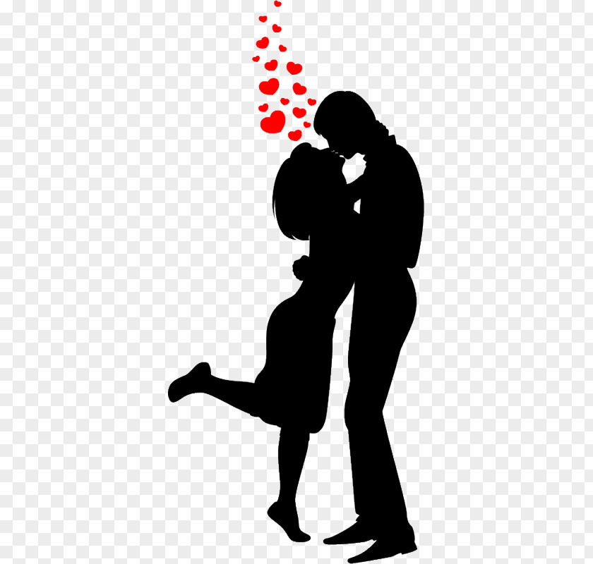 Silhouette Love Clip Art PNG