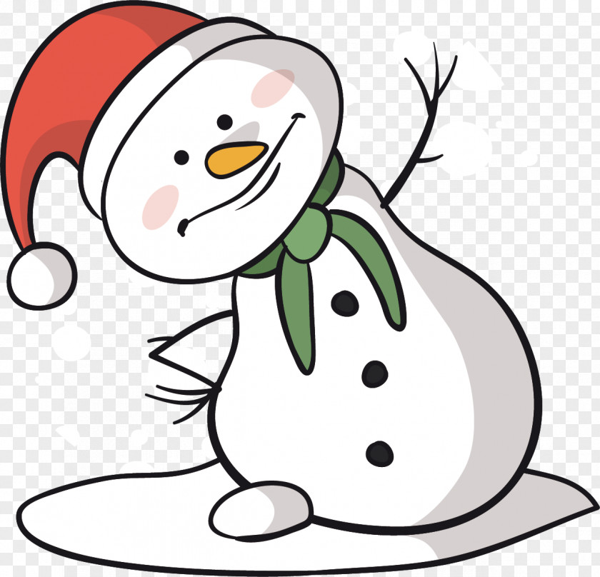 Snowy Snowman Creative Clip Art PNG
