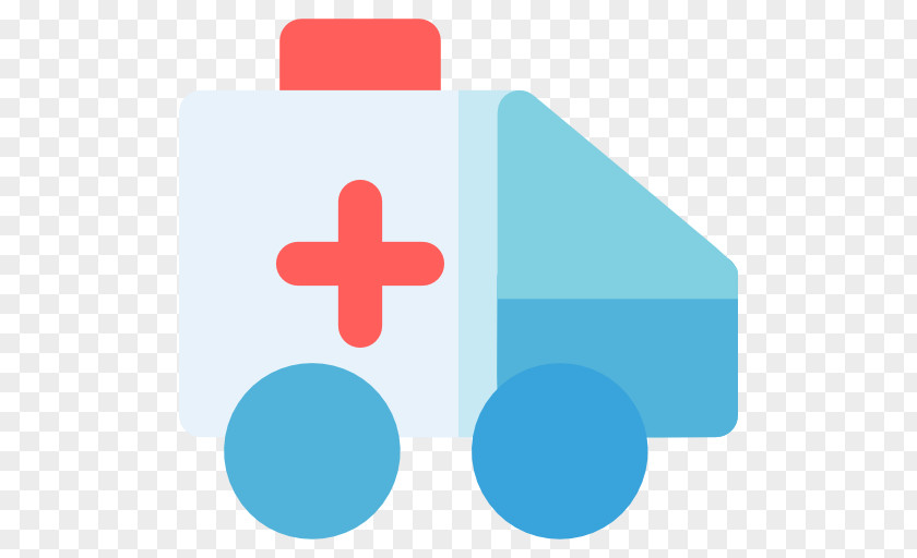 Blue Ambulance Icon PNG