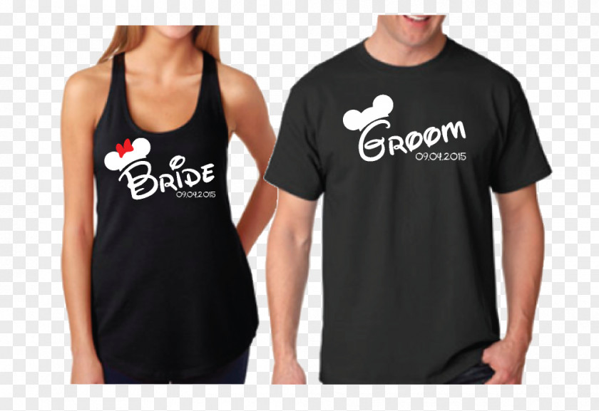 Bride Groom Minnie Mouse Mickey T-shirt Clothing PNG